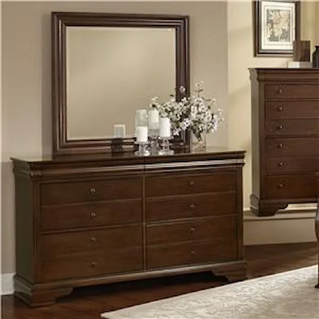 Dresser & Landscape Mirror